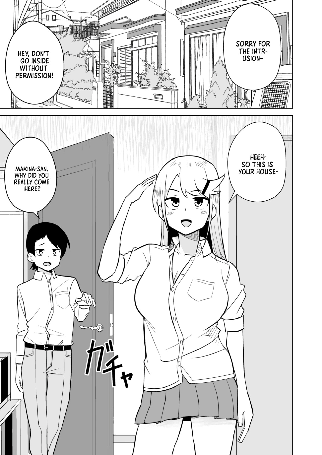 Hentai Manga Comic-A Story About a Gal coming To My House-Read-2